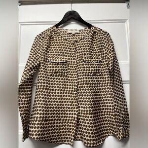 LOFT Animal Print Blouse